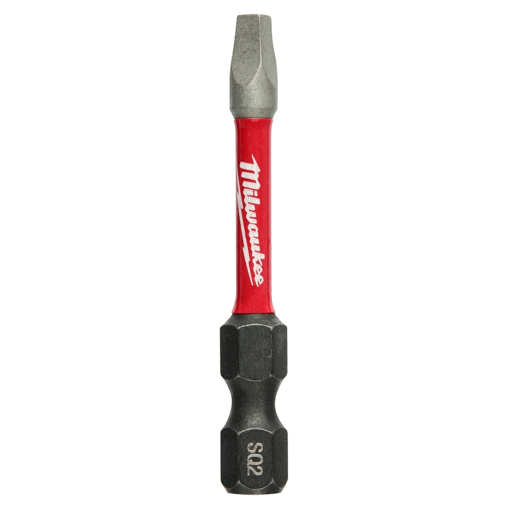 48-32-4606 Shockwave Impact Duty Impact Power Bit, #2 Square Point, 2 in OAL, 1/4 in, Alloy Steel
