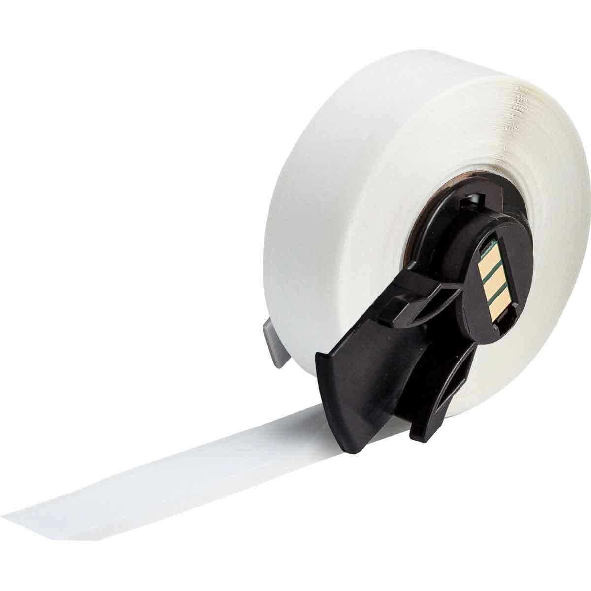 M6C-500-422 Aggressive Adhesive Multi-Purpose Label Tape, 50 ft L x 0.5 in W, White, Polyester