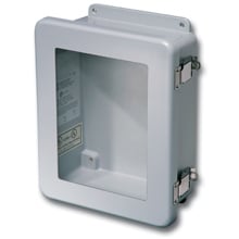 18168-4XFCHQRCW JIC Enclosure, 17.61 in W x 8.82 in D x 19.62 in H, NEMA 4X NEMA Rating, Fiberglass Reinforced Polyester