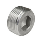 Stainless Steel 316 Cntr Sunk Hex Plug  3"
