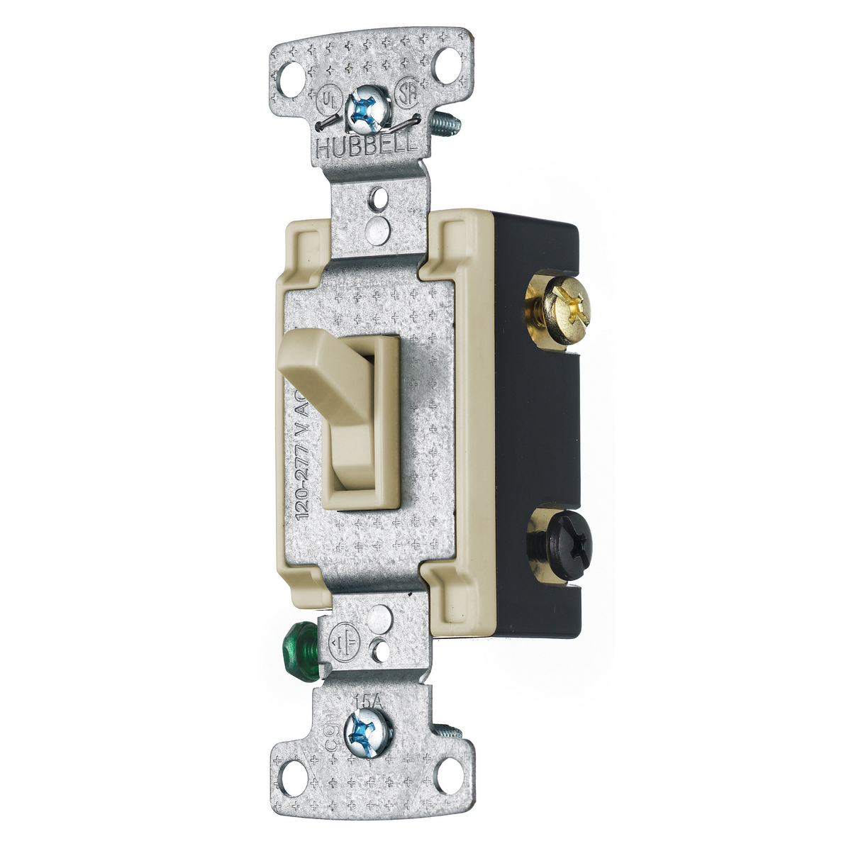 RS415I RS Series 4-Way Compact Self-Grounding Standard AC Toggle Switch, 120 V, 15 A, 1800 W Power Rating, 2-Position Contact