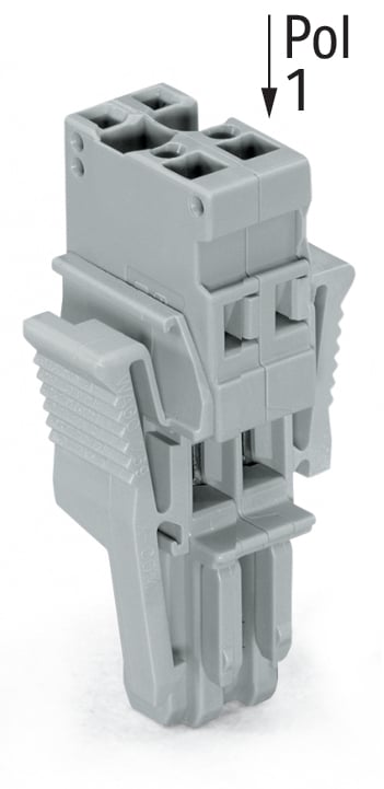 769-104/021-000 769 1-Conductor Female Plug, 500 V, 32 A, 28 to 12 AWG Wire, 4 Poles, Free Hanging Mounting