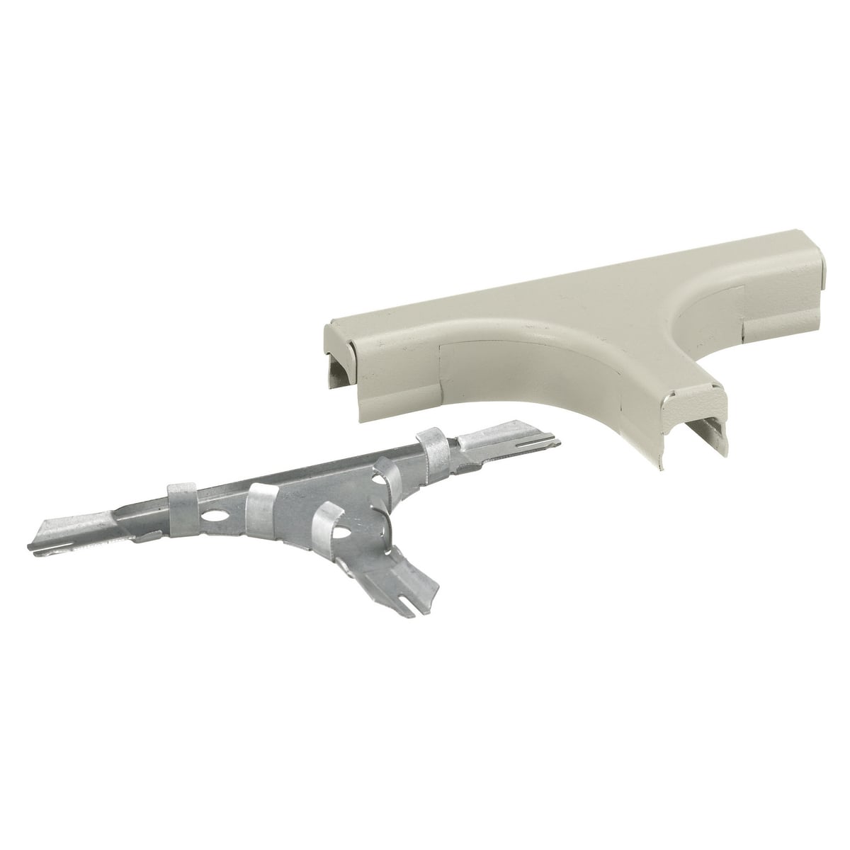 HBL5715BRIVA Combination Large Radius Standard Bend Radius Tee Fitting, 0.4 sq-in, 90 deg Bend, For Use With HBL500, HBL700, HBL750 Series Metal Raceway, Rolled Steel, Ivory
