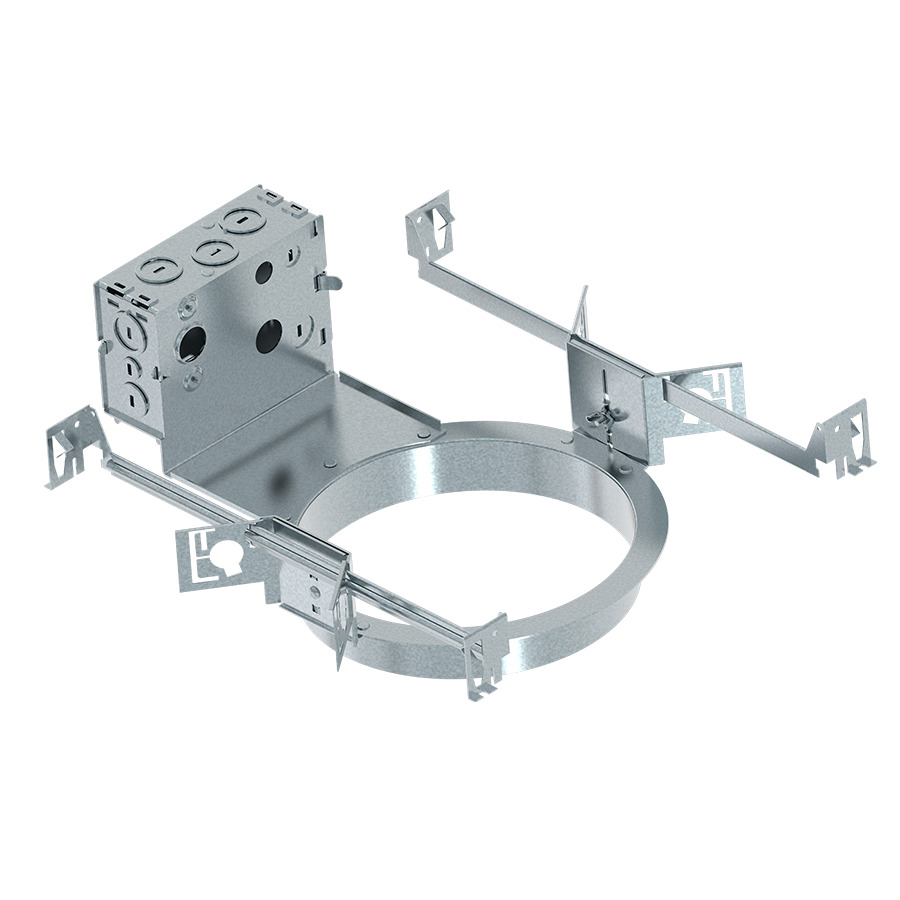 DLFRAME/C8R Mounting Frame Recessed Lighting Fixture, Metal Housing