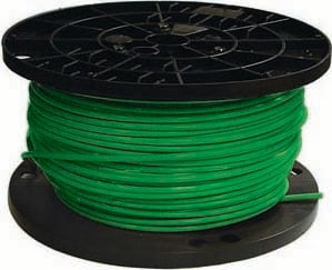 20492512 SIMpull Type THHN-2 Building Wire, 600 V AC, (1) 8 AWG Stranded Copper Conductor, 500 ft L, Green