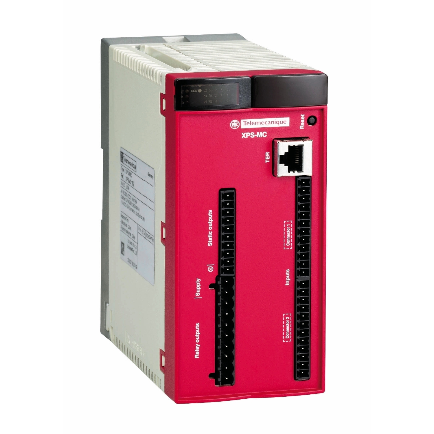 XPSMC16Z Preventa Safety Controller With 16-Inputs and 10-Outputs, 6.02 in D x 5.96 in H, 24 V DC, 4NO Contact