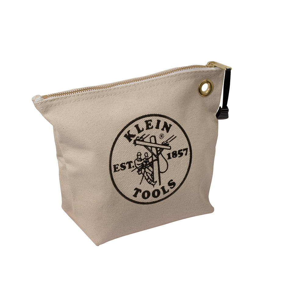 5539NAT Consumable Zipper Bag, #8 Canvas