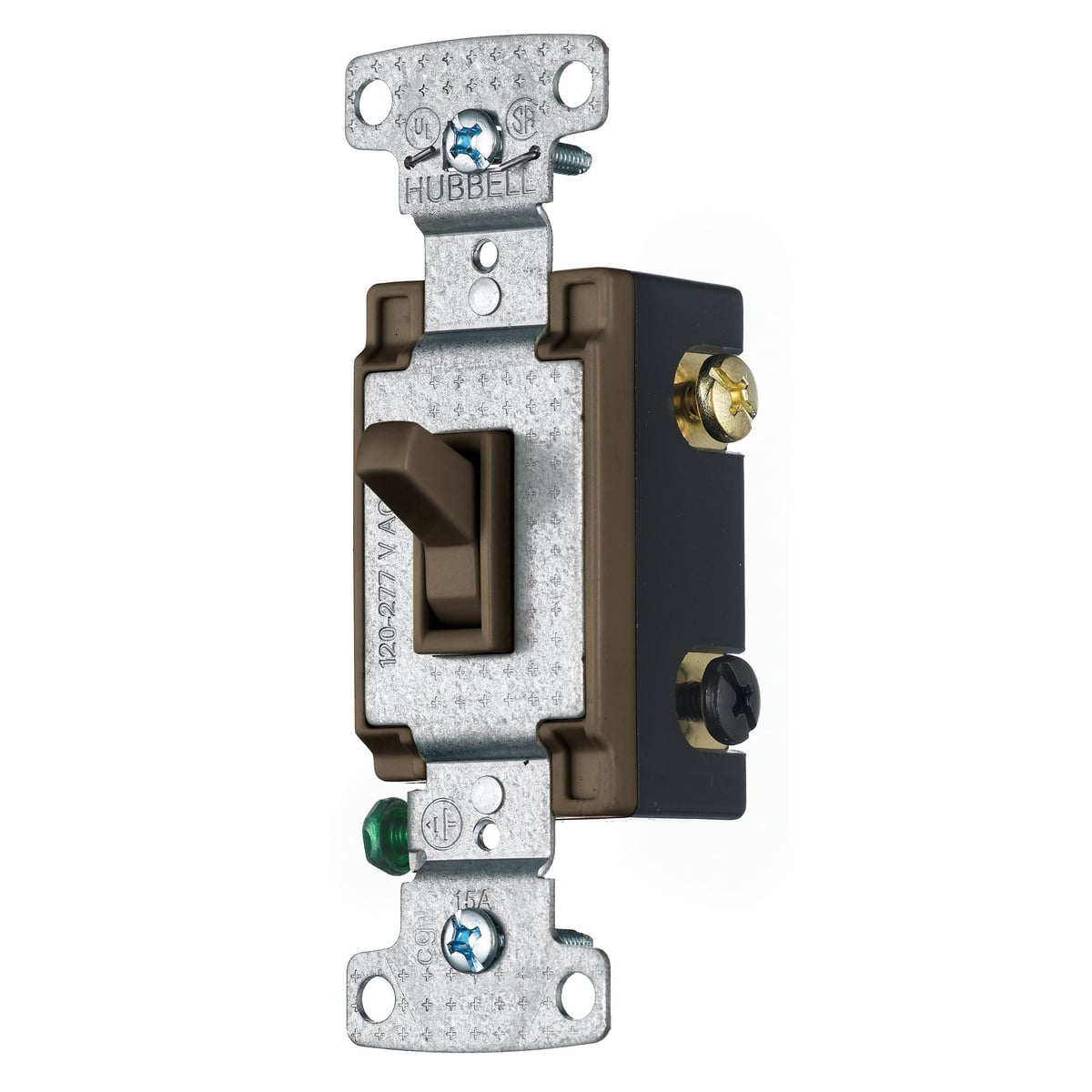 RS415 RS Series 4-Way Compact Self-Grounding Standard AC Toggle Switch, 120 VAC, 15 A, 1800 W Power Rating, 2-Position Contact