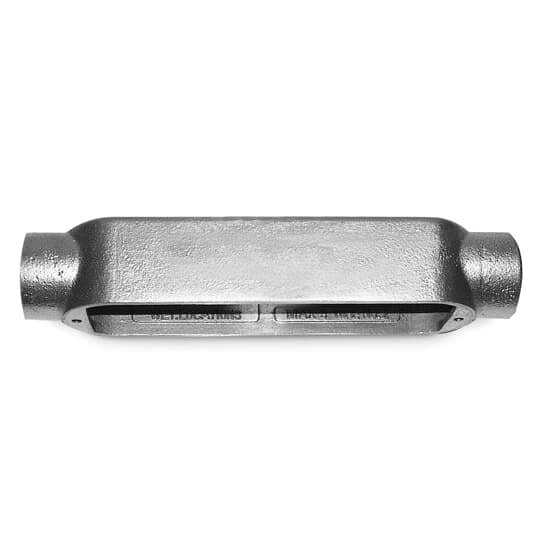 BC8-TB T&B Type-C Conduit Body With Cover, Gasket, 3 in Hub, Mogul Form, 225 cu-in Capacity, Iron, Electro Galvanized