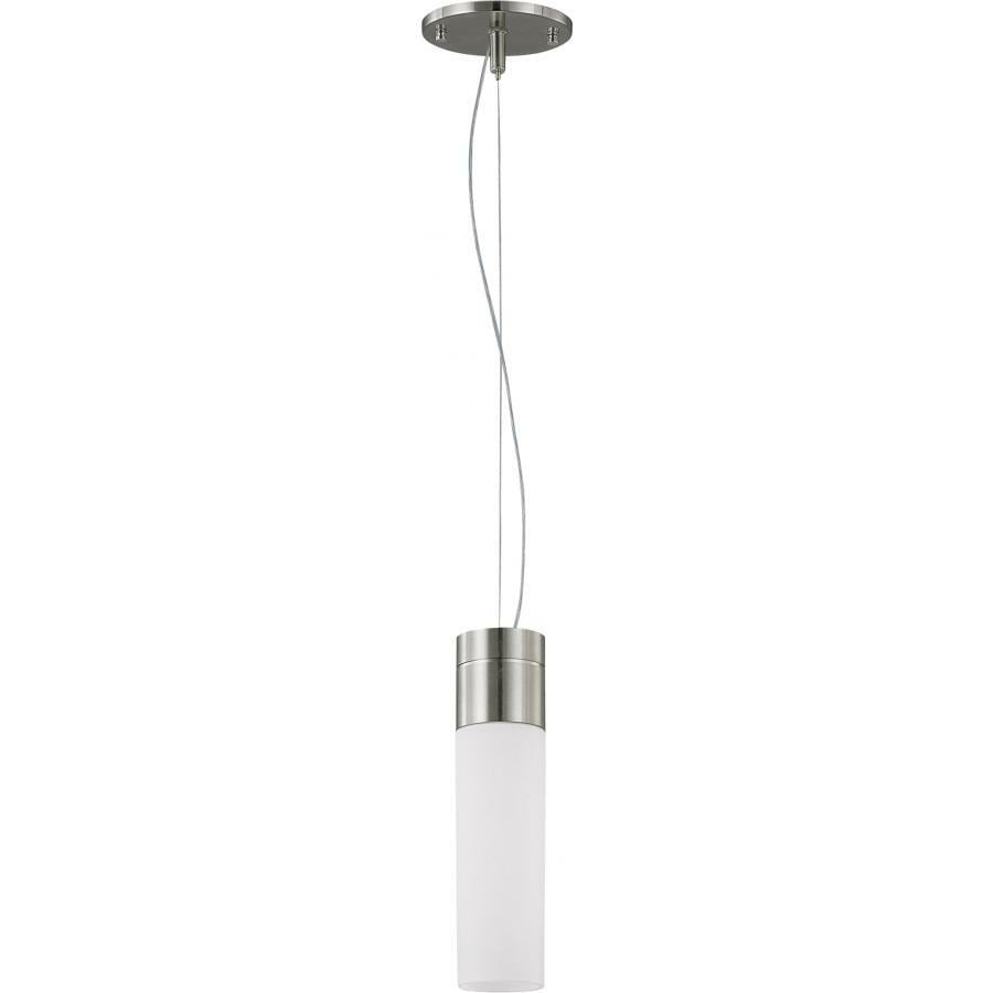 60-3951 Nuvo Link Contemporary Tube Pendant Light, (1) T2 Lamp, 120 VAC, Brushed Nickel Housing