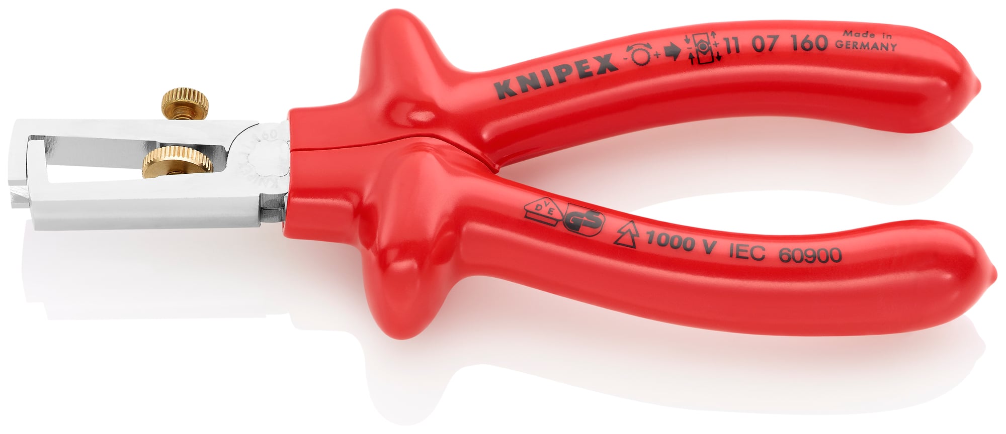 End-Type Wire Stripper-1000V Insulated, 6 1/4 in., VDE