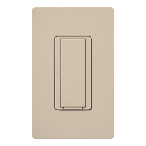 RRD-8ANS-TP Maestro RF Switch for RA2Select/RA3, 8 Amp Light/5.8 Amp Motor, 1 Pole/Multi-Location, Neutral Required, 120V, Taupe
