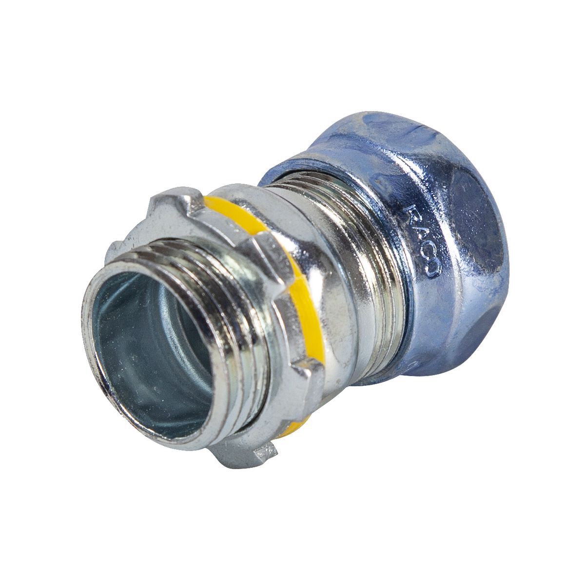 2940RT EMT Raintight Uninsulated Compression Connector, 2-1/2 in Trade, Steel, Electroplated Zinc