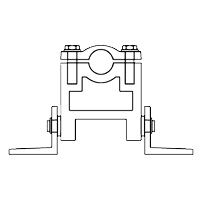 LSAHC001 Length Sensor Hinge Clamp Assembly, For Use With Model ZFG/ZGG/ZFH/ZGH Length Sensors and Conversion Brackets, Aluminum