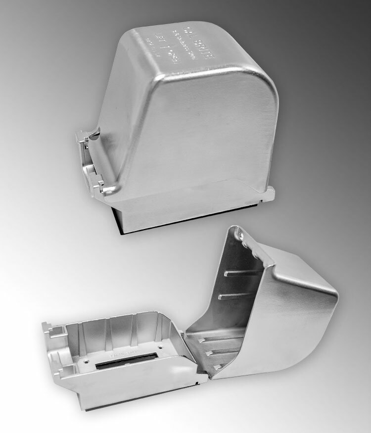 S60000FVCS Lockable Lid Shallow Weatherproof While-In-Use Cover, 3/4 in Dia, 6 in L x 3.2 in W x 3-1/2 in D, Blank/Duplex Switch/Toggle/GFCI Device Cover, 316 Stainless Steel