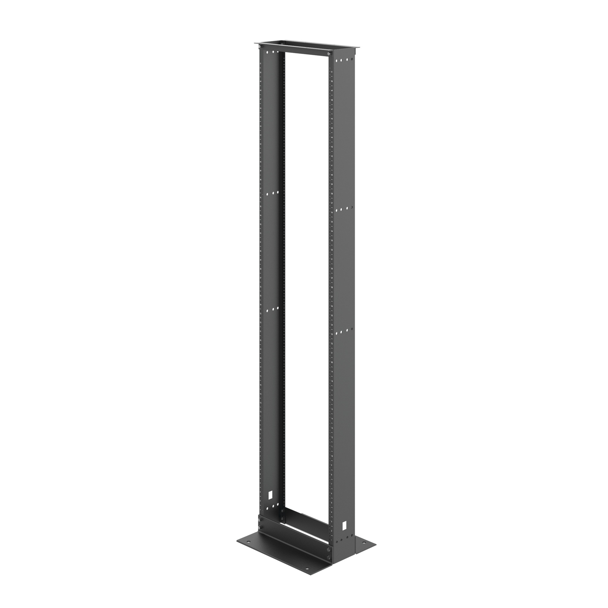 DMAX MAXRACK EDR19FM51U6 DOFR2 2-Post 51-Rack Unit Open Frame Rack, 96 in H x 20.28 in W x 18 in D