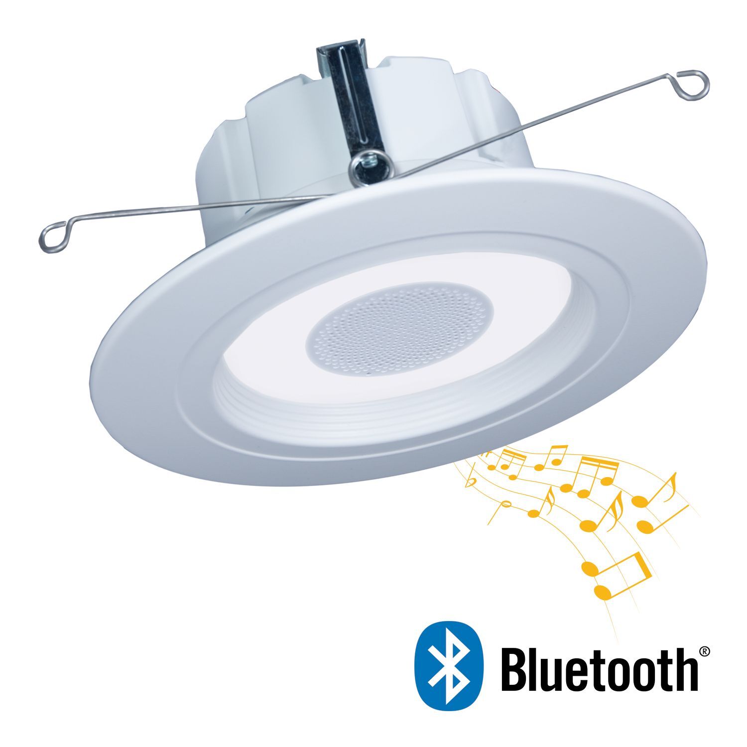 RL56069B4WHBLE Halo All-Purpose Bluetooth Speaker LED Retrofit Module With Bluetooth 4.0 Mesh Connectivity, 13.5 W Fixture, 5 in, 6 in Ceiling Opening, 120 V