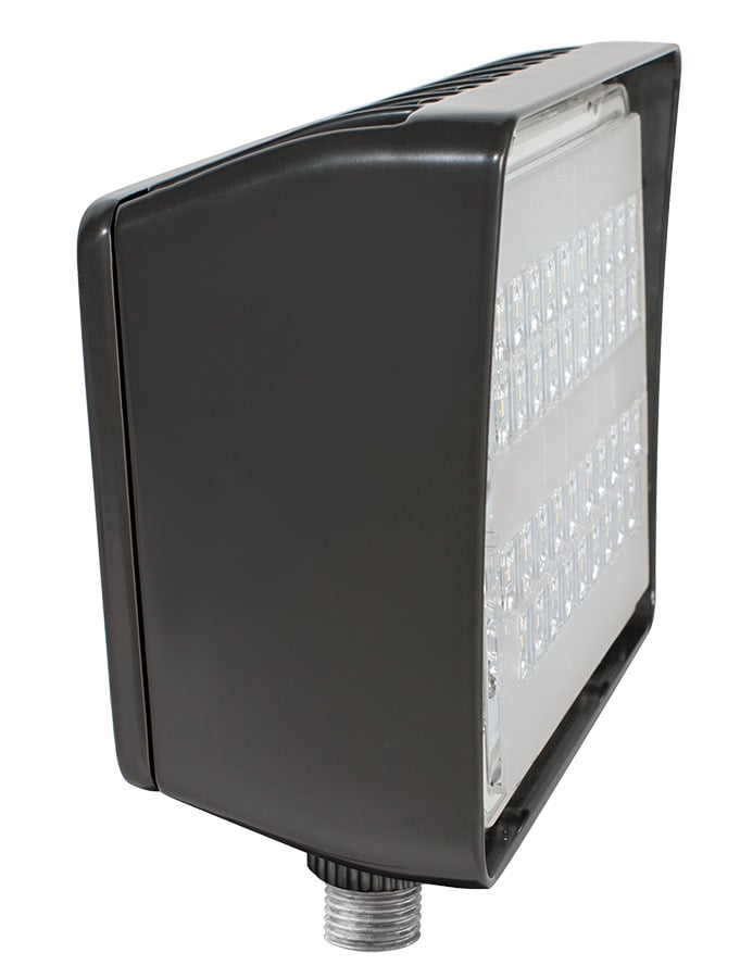 PIP20N/D10 Standard Floodlight,) LED Lamp, 20 W Fixture, 120 to 277 V AC, Bronze Housing