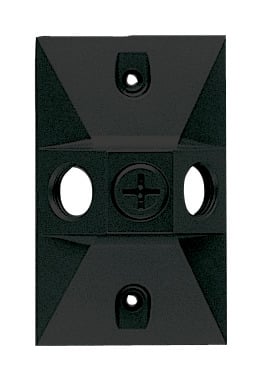 R14-3B 3-Hole Weatherproof Metal Cover, 4-5/8 in L x 2-7/8 in W, Die Cast Aluminum