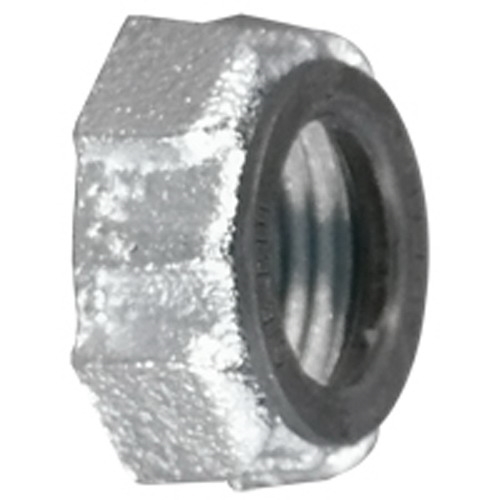 BU-250I Conduit Bushing, 2-1/2 in Trade, Malleable Iron, Zinc Electroplated