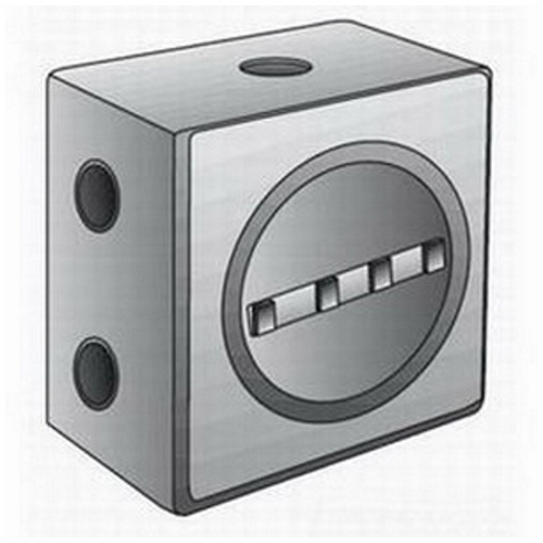 GUEB7-100AN4 Conduit Outlet Box With Internally Threaded Bodies, 1 in, 3.38 in Cover Opening, 29 cu-in, Aluminum Enamel