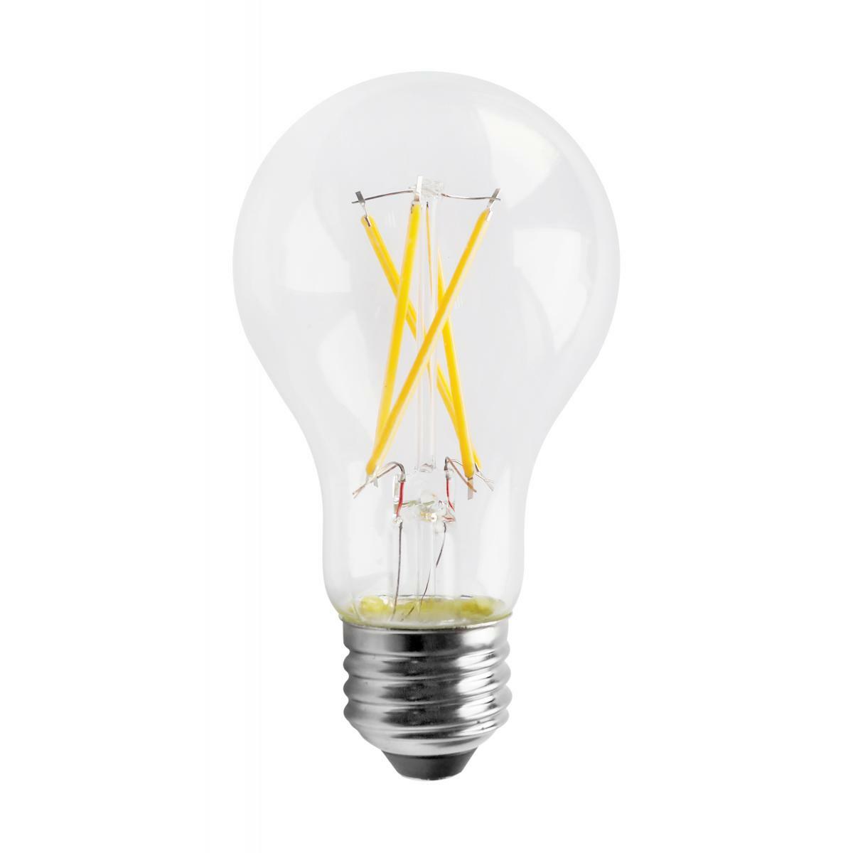S11355 Type A Forward Dimmable LED Lamp, 8 W, 60 W Incandescent Equivalent, E26 Lamp, A19 Shape, 800 Lumens