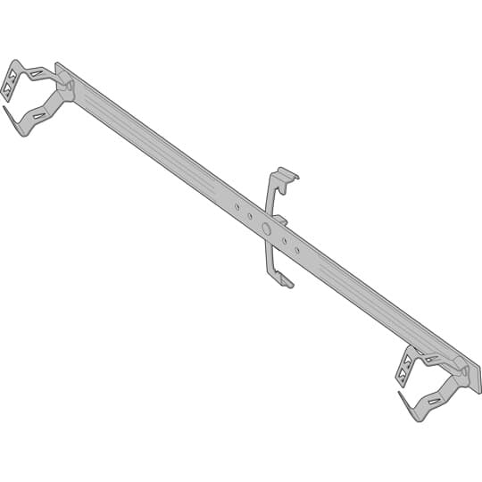SSF-CX18-C1234-UC Steel City Conduit Support Bar, 1/2 to 3/4 in Conduit, Steel