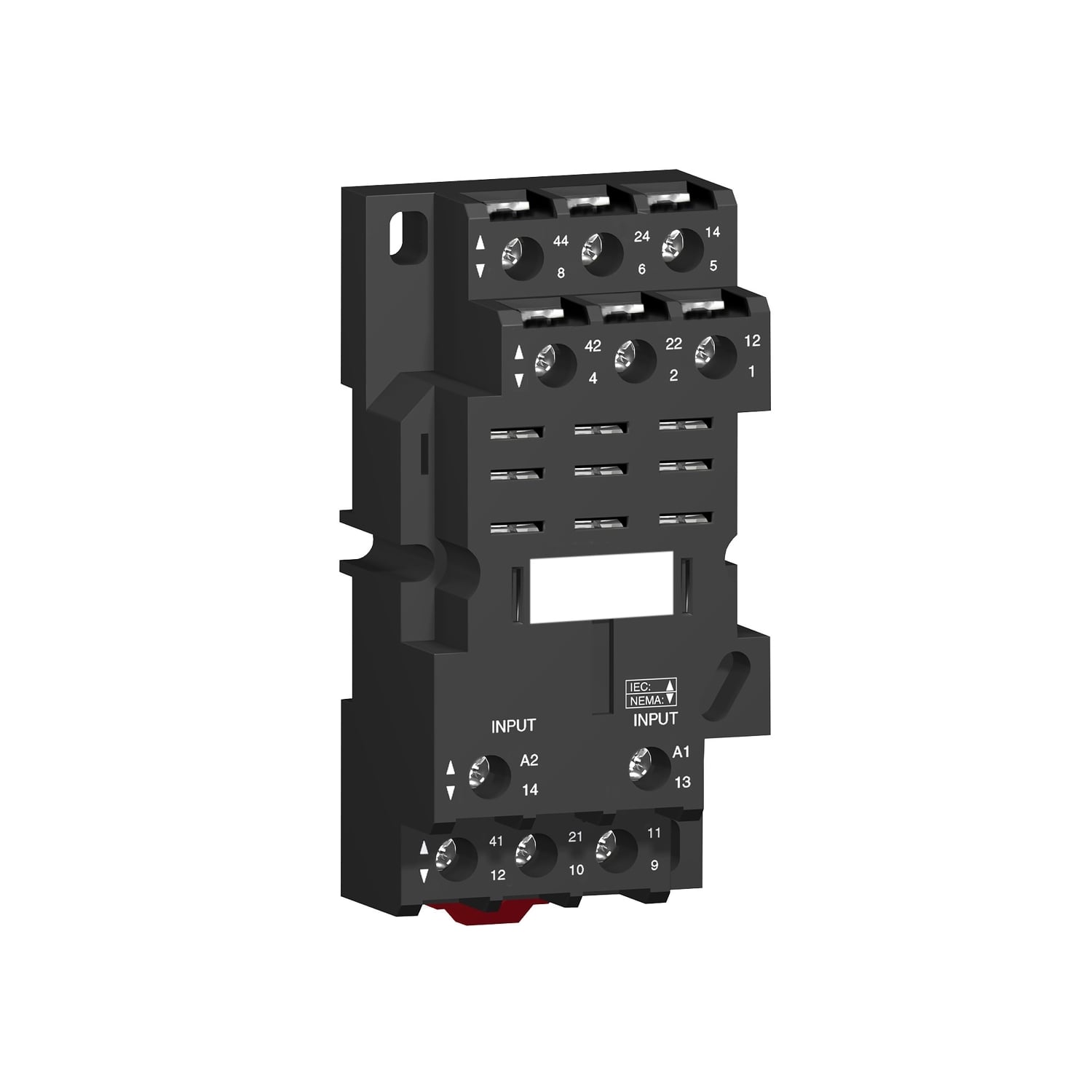 RPZF3 Zelio Flat Relay Socket, 250 V AC, 16 A, For Use With RPM (3CO) Plug-In Relay, 11 Pin