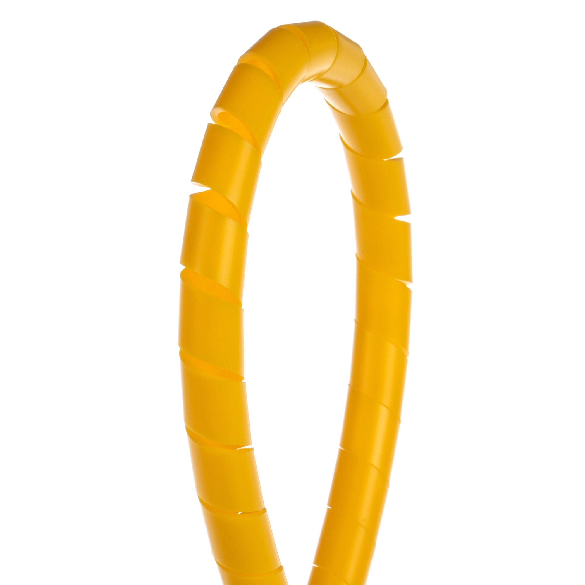 T50F-C4Y Reusable Spiral Wrap, 1/2 in OD Dia x 100 ft L x 0.06 in THK, Polyethylene, Yellow