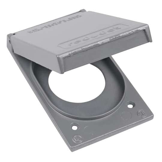 CFSR-L T&B FS/FD Weatherproof Device Box Cover, 4-9/16 in L x 2-13/16 in W, Die Cast Aluminum