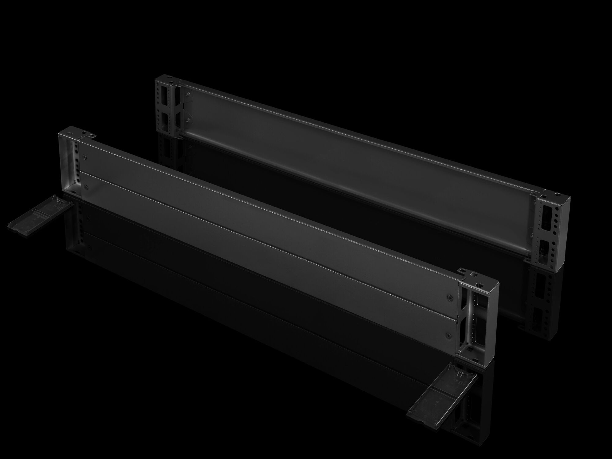 8602200 Front/Rear Base/Plinth Component, 7.9 in H, For Use With TS, SE, CM, TP, PC, IW, TS IT Series 47 in D Enclosure, Carbon Steel, Umbra Gray