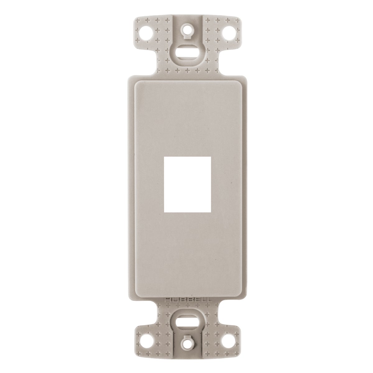 NS611LA Keystone Standard Unloaded Decorative Frame, 1 Gangs, 1 Ports, ABS, Light Almond