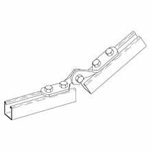 B335GRN Adjustable Channel Hinge, 4 Holes, Steel