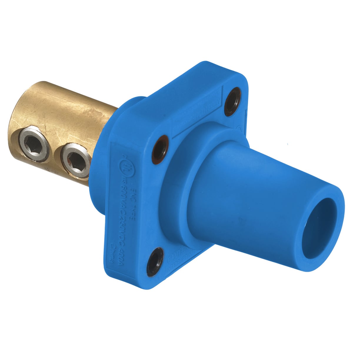 HBLFRBL 16 Series 1-Pole Female Heavy Duty Industrial Grade Standard Single Pole Receptacle, 600 V AC/250 V DC, 400 A, 4 to 4/0 AWG Wire, Screw Terminal Connection, 3R/4X/12 NEMA Rating