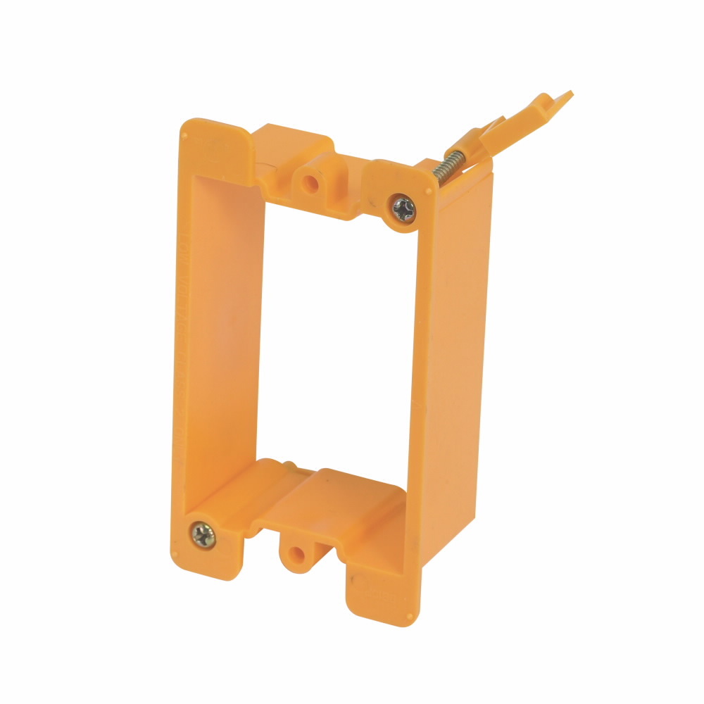 BB10P 1-Gang Cover Plate Mounting Bracket, For Use With Low Voltage Outlet, Fastened Mount, Plastic