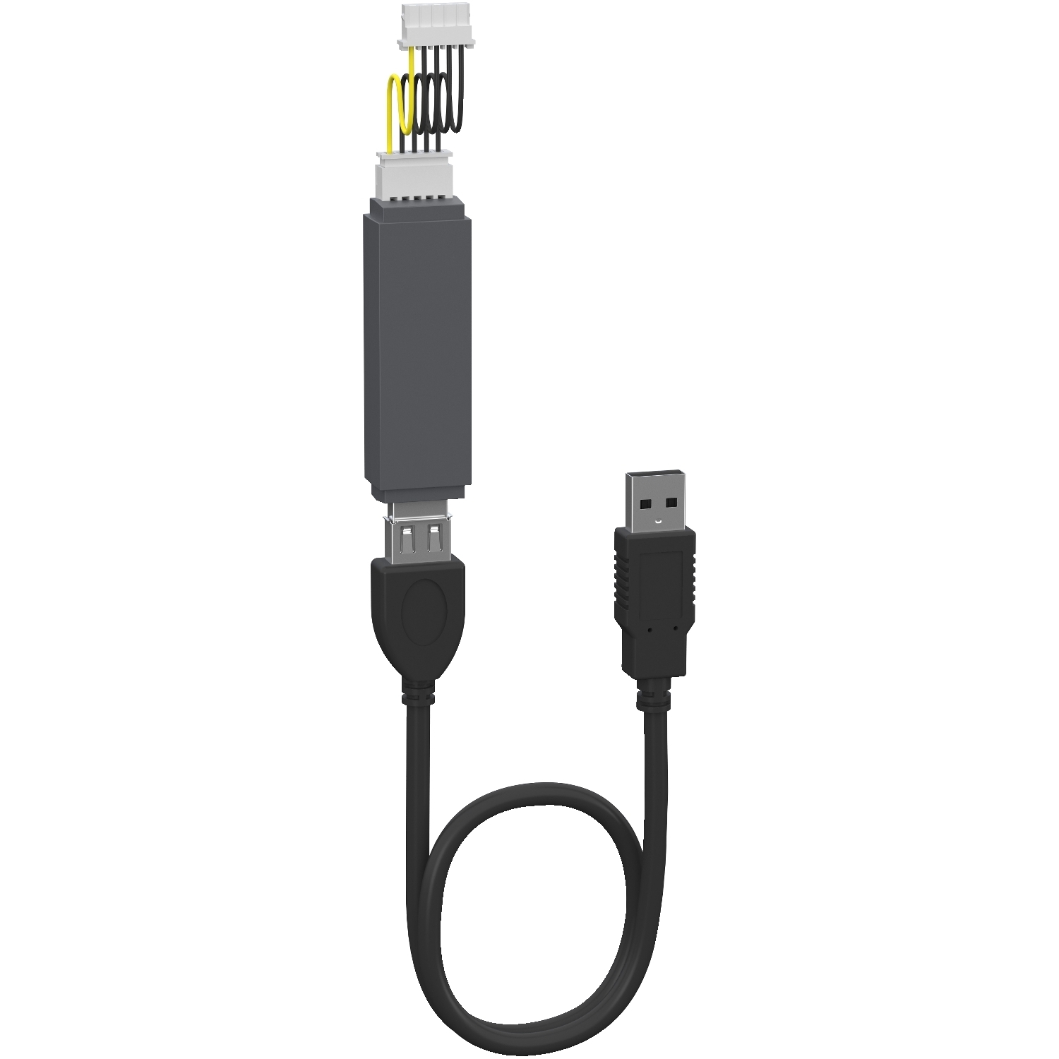 TM171ADMI Optimized Programmable Cable, 2.3 m L Cable, For Use With M171 Optimized Logic Controller
