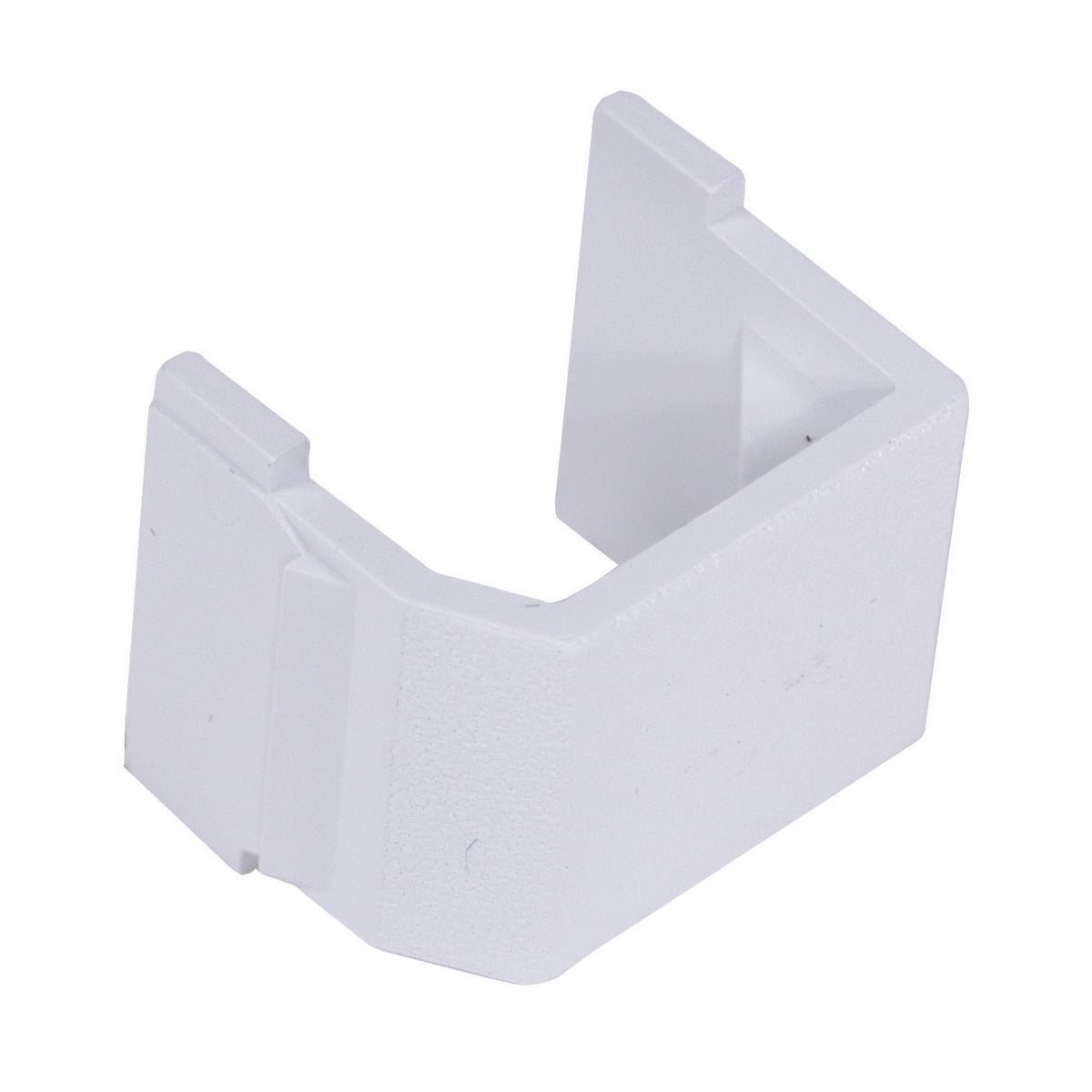 SFBW10 Keystone Standard Blank Connector, Snap-Fit Mount, 1000 V RMS/1414 V DC, 100 Ohm Contact Resistance, Plug-N-Play Connection, White