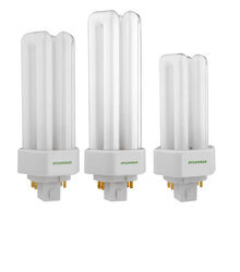 CF32DT/E/IN/28W/835/XL/SS/ECO/21107 DULUX T/E/IN Ecologic Supersaver Amalgam Dimmable Extended Life Compact Fluorescent Lamp, 28 W, GX24q-3 Lamp, T11X3 Triple Shape, 1900 Lumens Initial Lumens