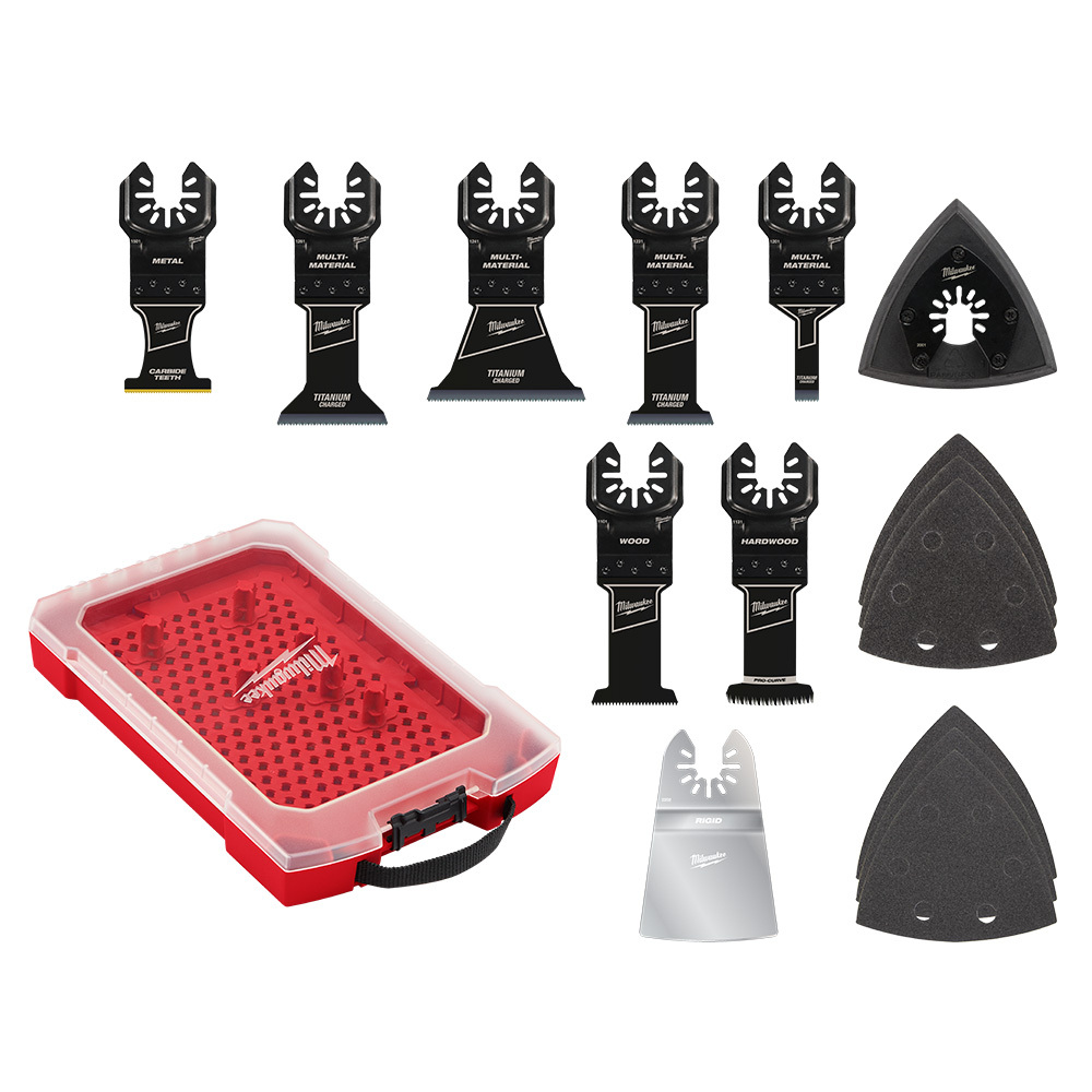 49-10-9114 OPEN-LOK Multi Tool Oscillating Blade Kit, For Use With Oscillating Multi-Tool, Carbide/High Speed Steel/High Carbon Steel/Stainless Steel