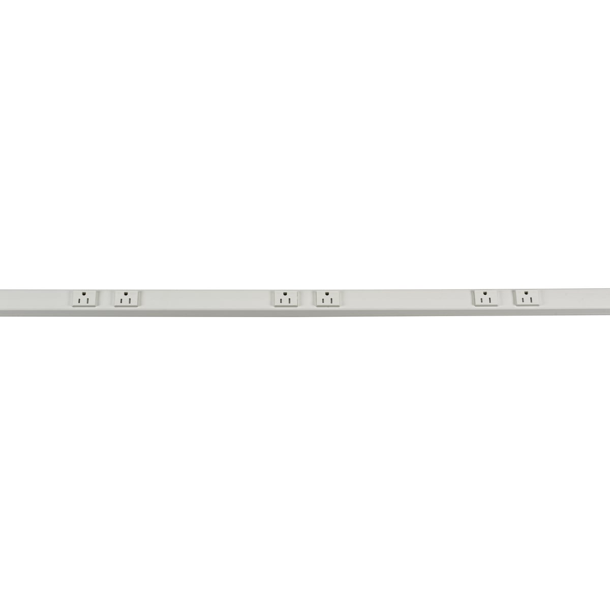 PT155112TR 1-Phase 1-Circuit 5-Duplex Non-Metallic Fully Insulated Pre-Wired Tamper-Resistant Raceway Base and Cover, 5 ft L x 1-1/2 in W x 1-1/2 in H