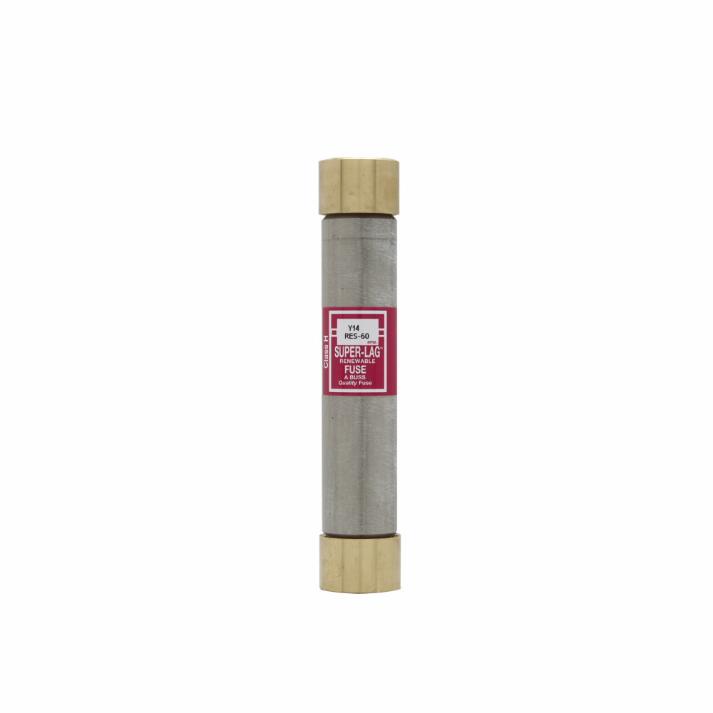 RES-40 Super-Lag Non-Current Limiting Non-Indicating Non-Time Delay Non-Rejection Renewable Fuse, 40 A, 600 V AC, 10 kAIC Interrupt, Class: H, Cylindrical Body