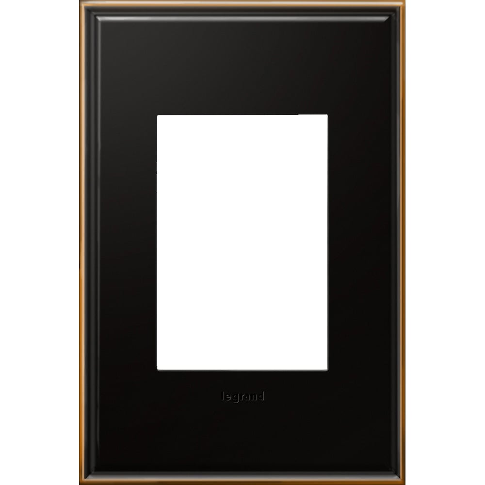 AWC1G2OB4 Adorne Designer Wall Plate, 1 Gangs, 3.45 in W x 5.13 in H, Cast Metal