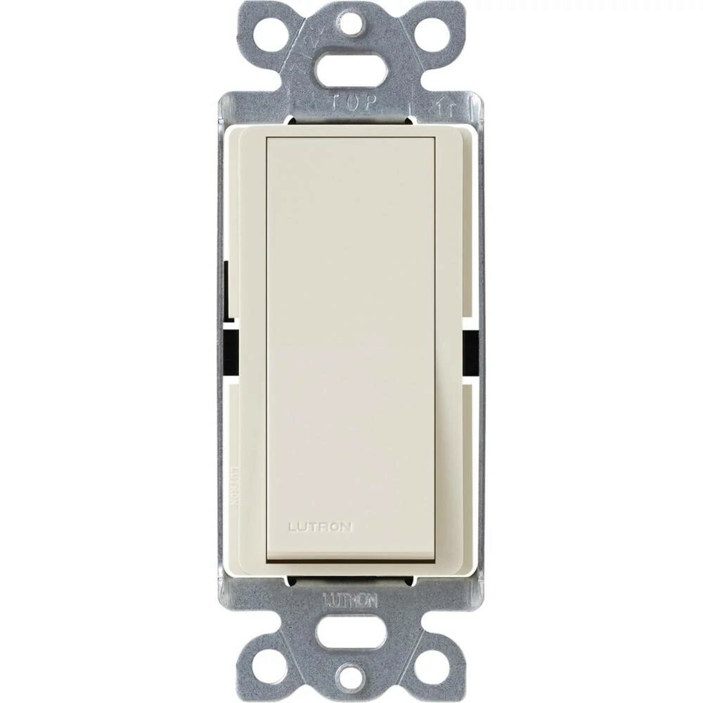CA-1PSNL-LA Claro On/Off Rocker Switch with Locator Light, 1 Pole, 15 Amp, Gloss, Light Almond