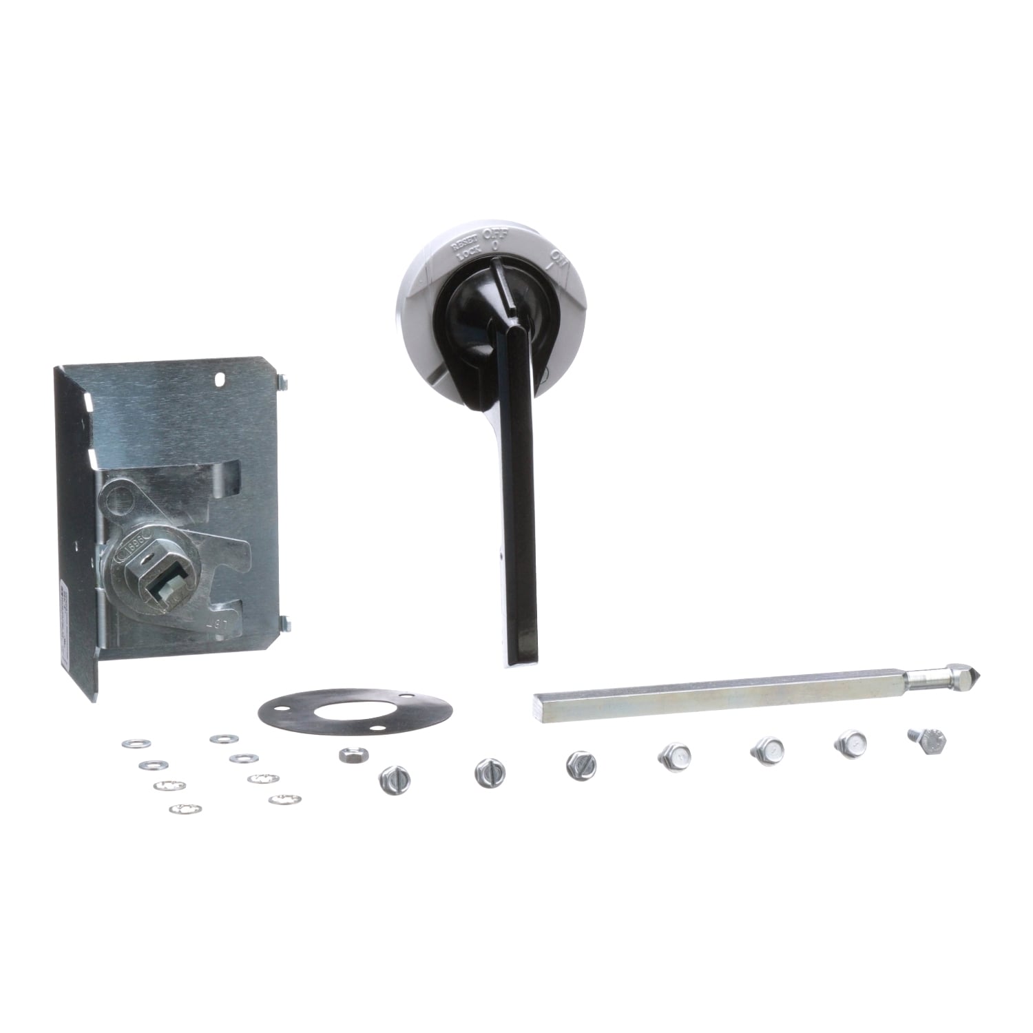 9421LB1 Type L Heavy Duty Operating Mechanism Kit, NEMA 1/3R/12 NEMA Rating, Variable Depth Handle Handle/Operation, Door Handle Mounting, For Use With PowerPact 3-Pole 125 A B-Frame Molded Case Circuit Breaker