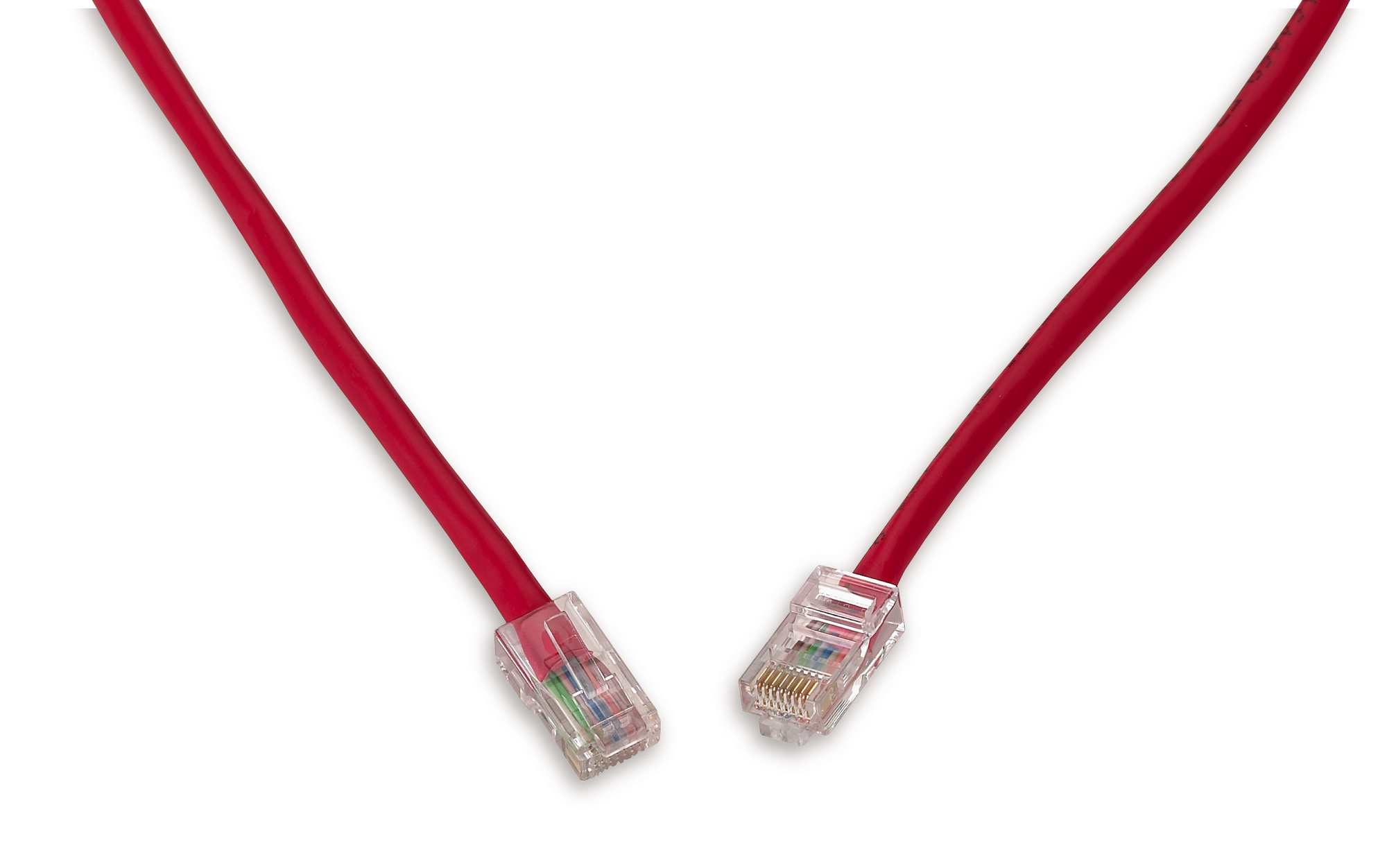 Cat 5e Crossover Patch Cord Red 7 ft.