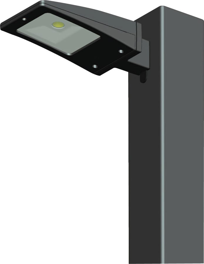 ALED10 ALED Dimmable Area Lighting With Square Pole Mounting, 12 W Fixture, 120/208/240/277 VAC, Bronze Housing