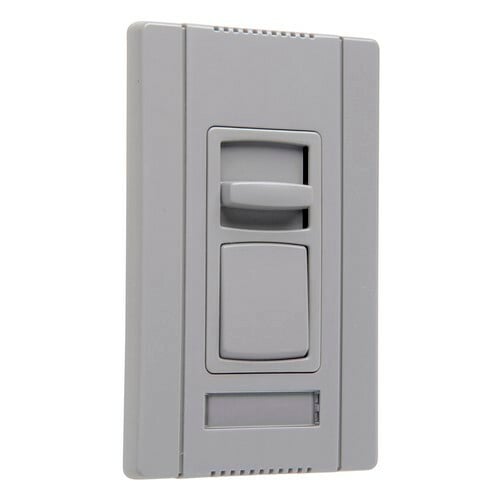 CD4FB3PGRY Titan 3-Way 4-Wire Electronic Narrow Dimmer Switch, 24 VDC, 1 Poles, Gray