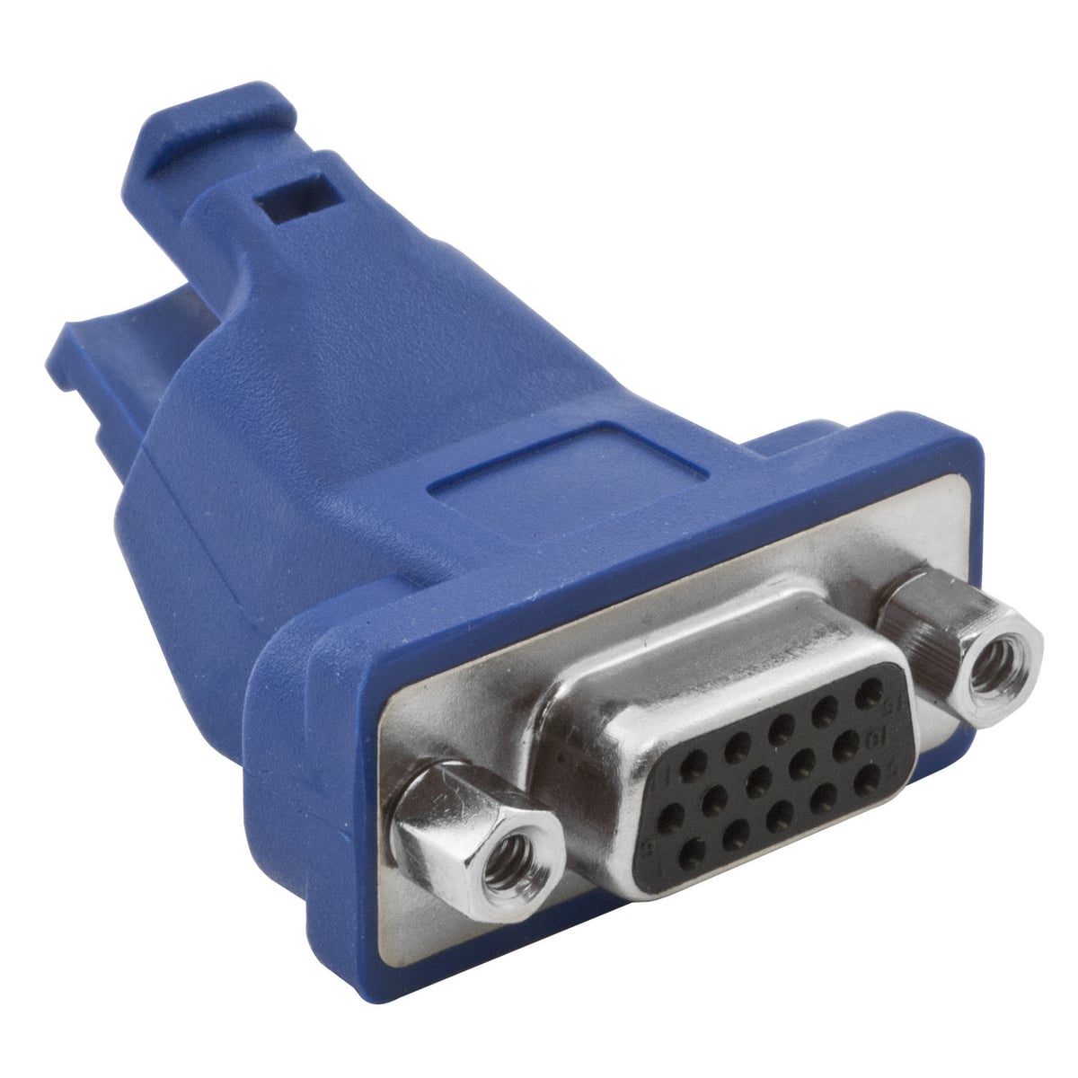 15A6P1 45 deg Plug-N-Play Standard VGA Audio/Video Connector, 15-Pin Female to 8-Pin Female D-Sub Connector