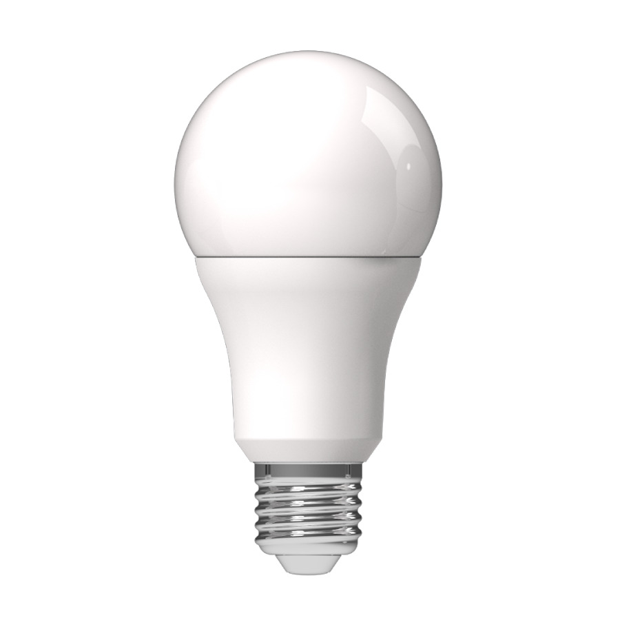 LCBA19-9-E26-9RGB-SS A-Line Bulb, 8 W, 60 W Incandescent Equivalent, E26 Lamp Base Lamp, A19 Shape, 800 Lumens