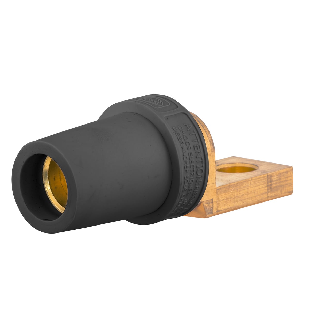 HBLFOSBK 16 Series Female Offset Stud Standard Straight Single Pole Receptacle, 600 V AC/250 V DC, 300/400 A, 4 to 4/0 AWG Wire, Screw Connection, NEMA 3R/4X/12 NEMA Rating
